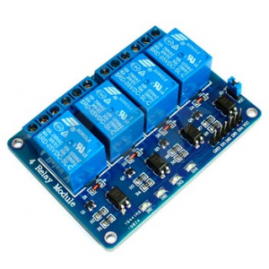 HR0051A 4 channel 12V relay module with light coupling